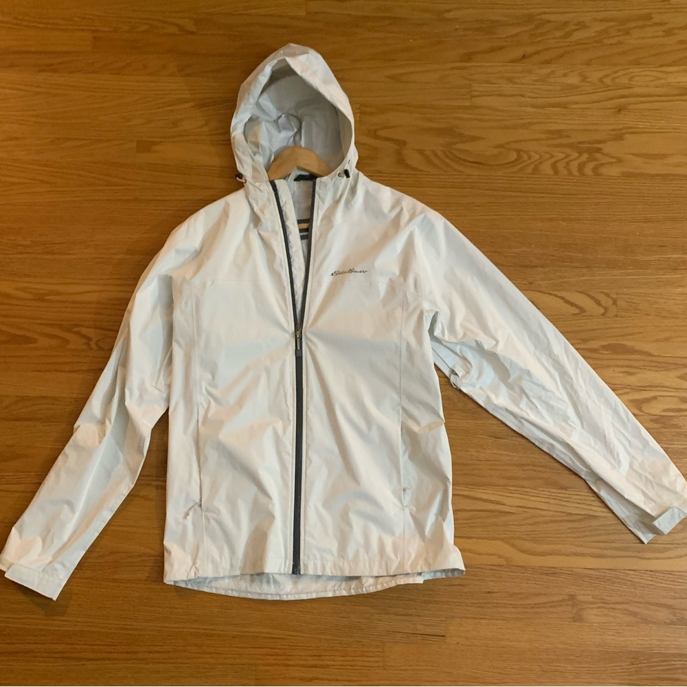 Eddie Bauer - Men’s White Rain Jacket